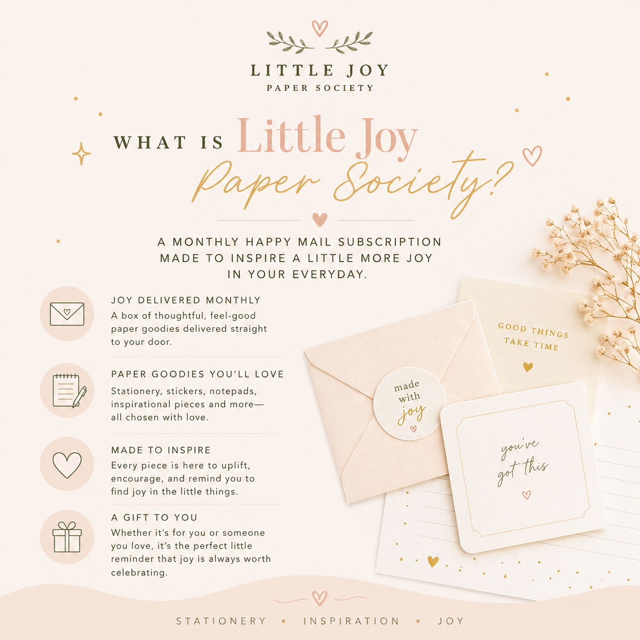 Little Joy Paper Society: Monthly Happy Mail